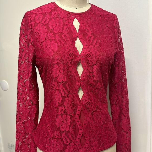 ✨👏😍Cami NYC lace long sleeve top in pink ✨✨✨✨✨ - Picture 2 of 8